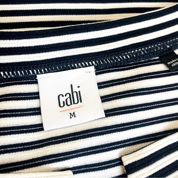 CAbi Nautical Stripped Captain Shift Dress Size M - Picture 7 of 9